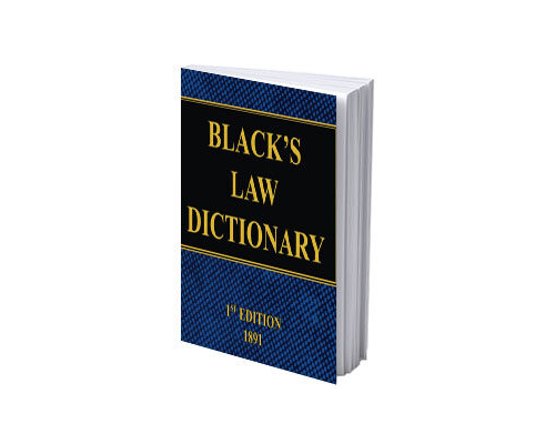 Blacks Law Dictionary, 1st Edition