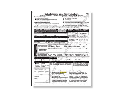 Sample Voter Registration