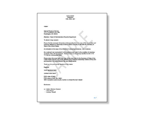 Sample IRS Notice Letter