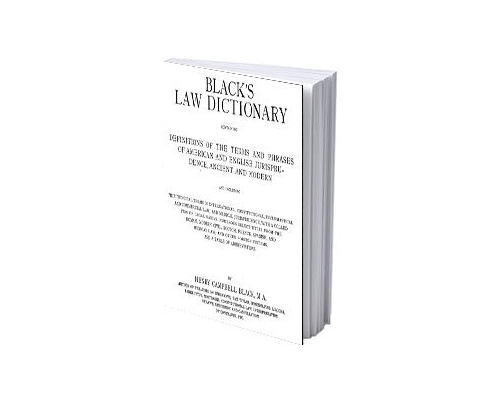 Blacks Law Dictionary, 3rd Edition