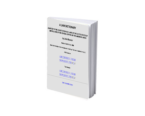 A Law Dictionary
